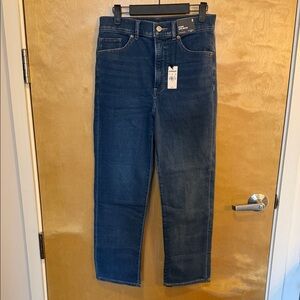 NWT Women’s Straight-Leg Super High Rise Jeans in Deep Indigo Size 8
